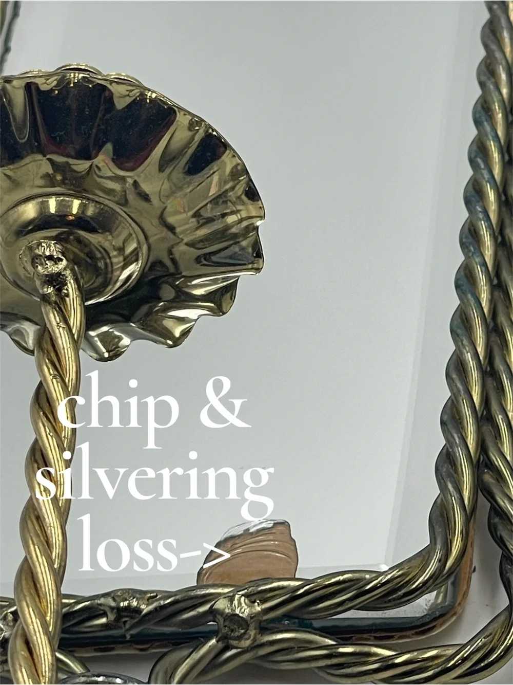 2 Mid Century Hollywood Regency Brass Rope & Tassel Mirrored Candle Wall Sconces